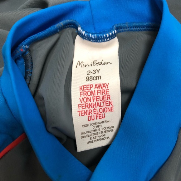 Mini Boden Shark Rashguard Boys Sz 2-3Y - Picture 8 of 9